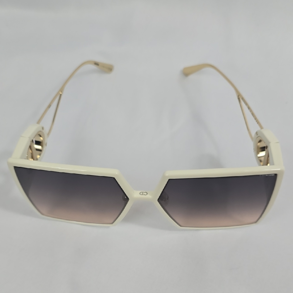 Dior White Sunglasses with Square Frame - Picture 4 of 6